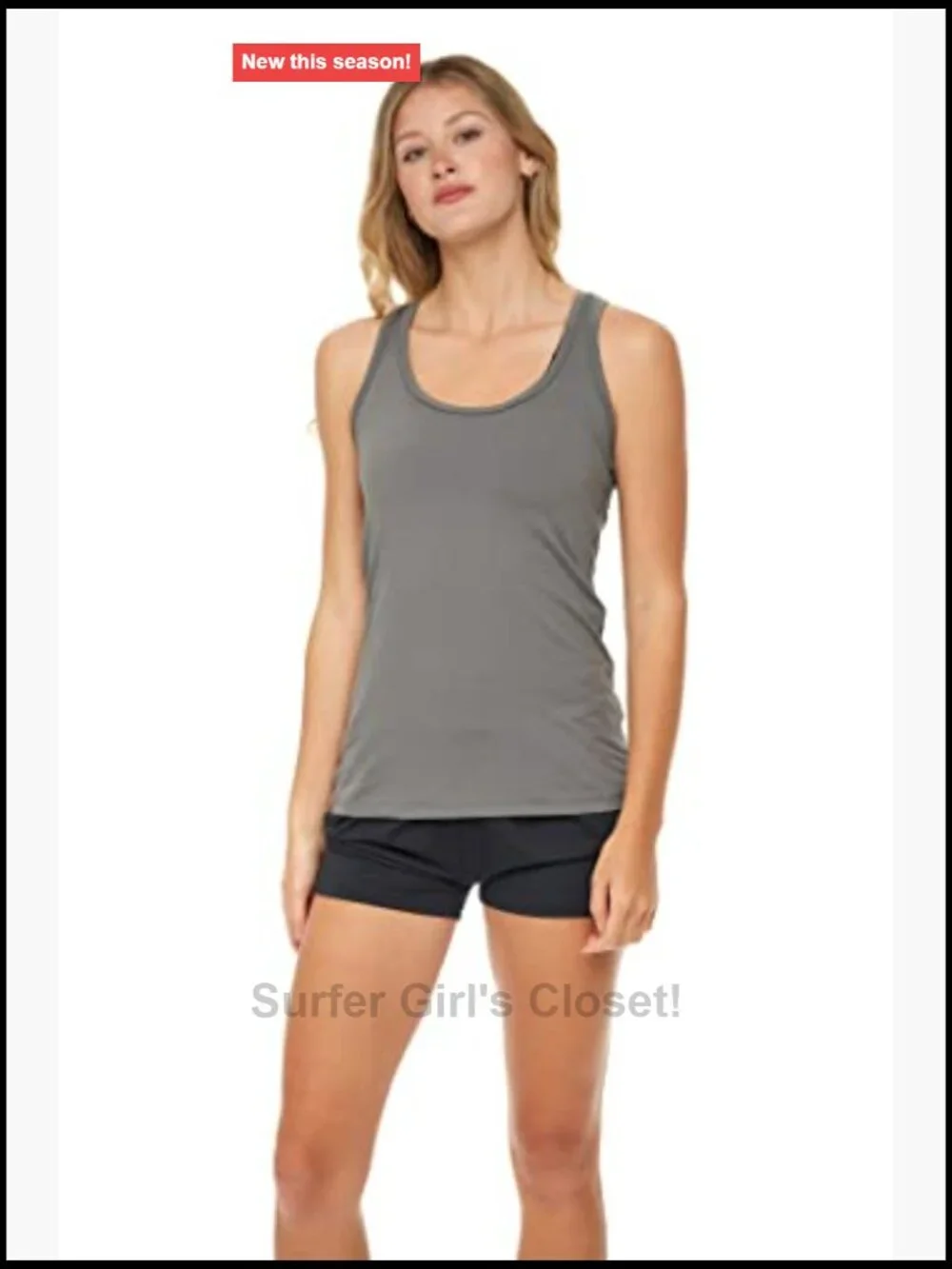 Ultra Soft Racerback Tank Tops 4-Way Stretch Spandex Multi Pack